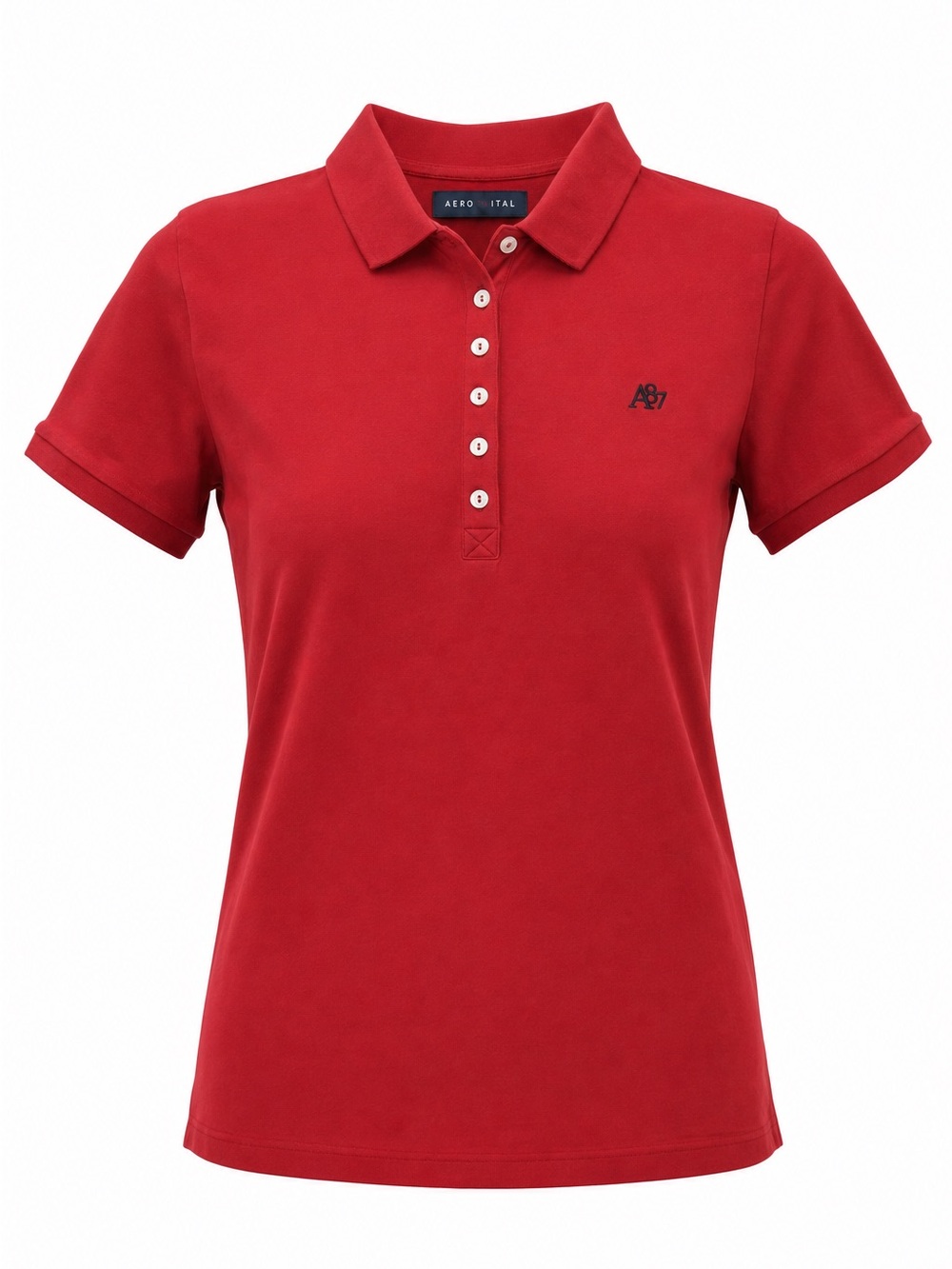Y2K Aeropostale Women's Red Button-Down Polo sz XL Shirt